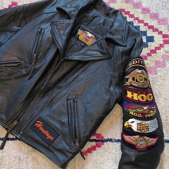Harley-Davidson Jackets & Blazers - *REAL LEATHER VINTAGE HARLEY JACKET*